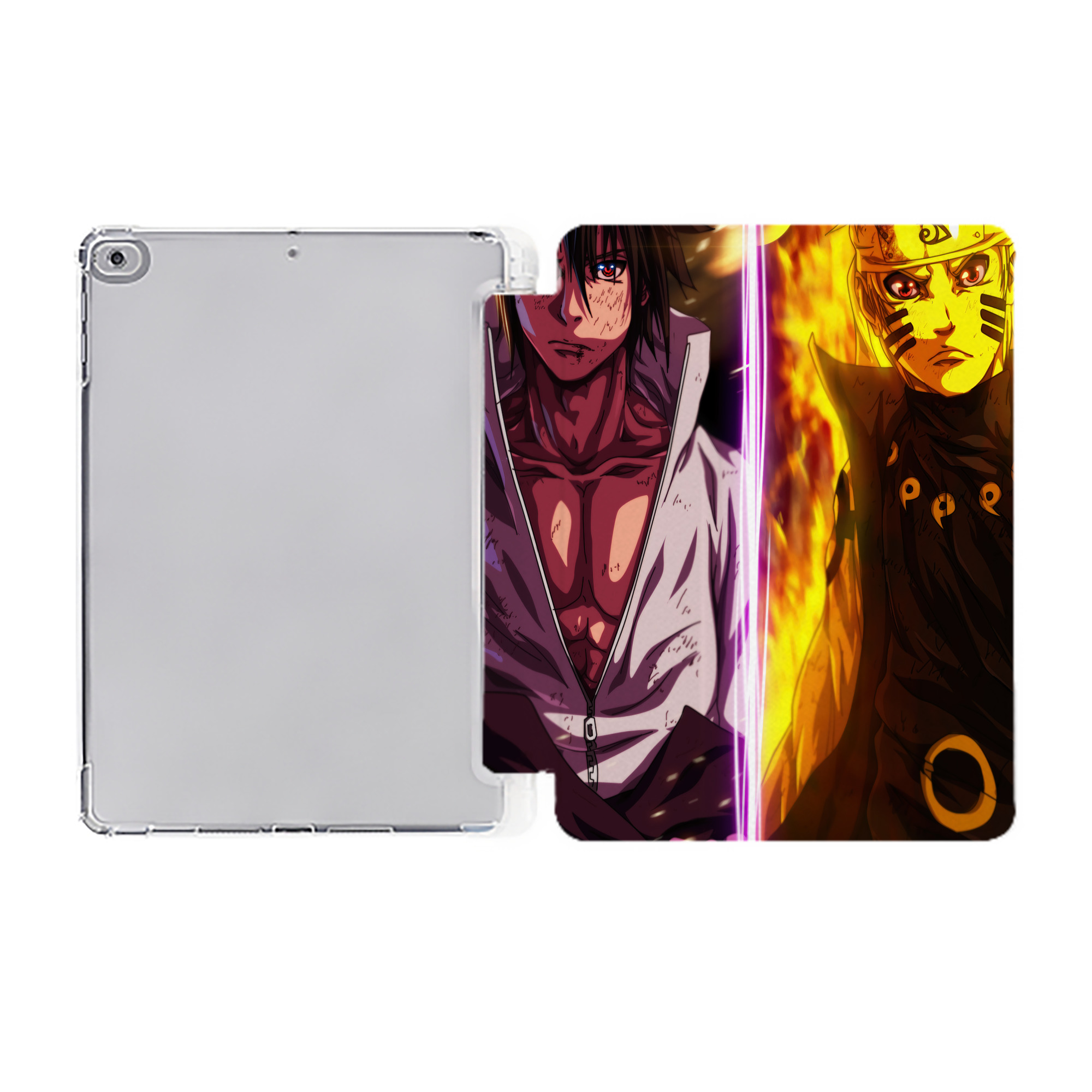 （画像用） NARUTO -ナルト- NARUTO -ナルト- 疾風伝 IPad ケース ペン収納付き 三つ折りスタンド PUレザー×シリコン 対応機種9.5/10.5/10.9インチ